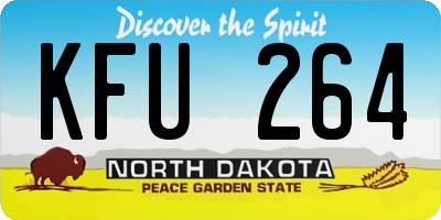 ND license plate KFU264