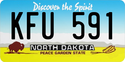 ND license plate KFU591