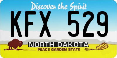 ND license plate KFX529