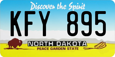 ND license plate KFY895