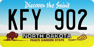 ND license plate KFY902