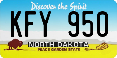 ND license plate KFY950
