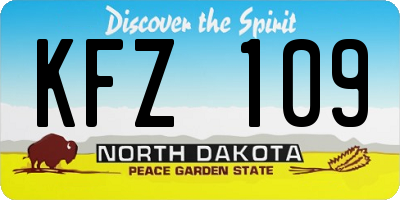 ND license plate KFZ109