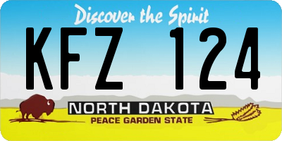 ND license plate KFZ124