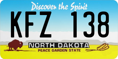 ND license plate KFZ138