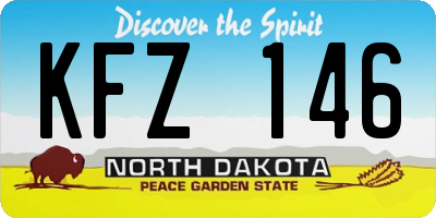 ND license plate KFZ146