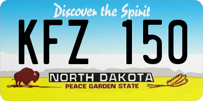 ND license plate KFZ150