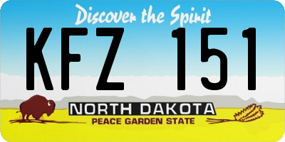 ND license plate KFZ151