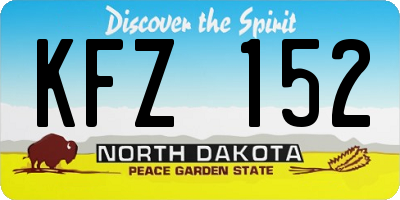 ND license plate KFZ152