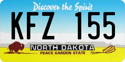 ND license plate KFZ155