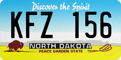 ND license plate KFZ156