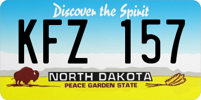 ND license plate KFZ157