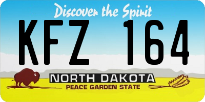 ND license plate KFZ164