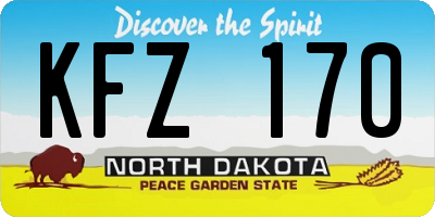 ND license plate KFZ170