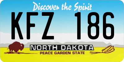 ND license plate KFZ186