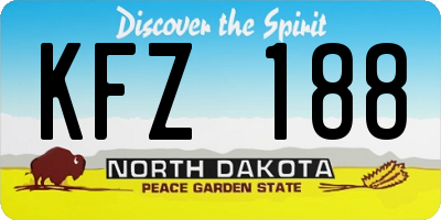 ND license plate KFZ188