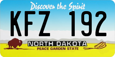 ND license plate KFZ192