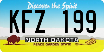 ND license plate KFZ199