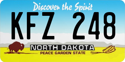 ND license plate KFZ248