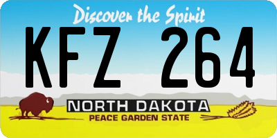 ND license plate KFZ264