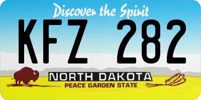 ND license plate KFZ282