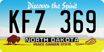 ND license plate KFZ369
