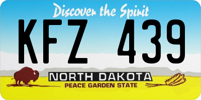 ND license plate KFZ439