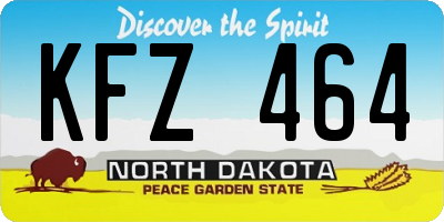 ND license plate KFZ464