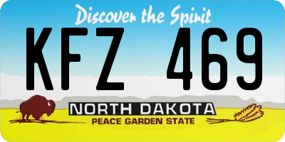 ND license plate KFZ469