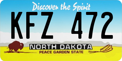ND license plate KFZ472