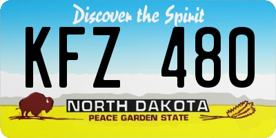 ND license plate KFZ480