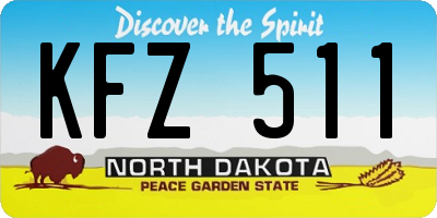 ND license plate KFZ511
