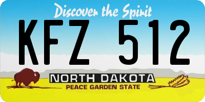 ND license plate KFZ512
