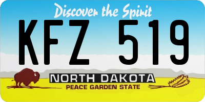 ND license plate KFZ519