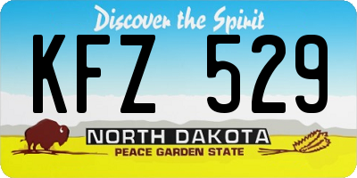 ND license plate KFZ529