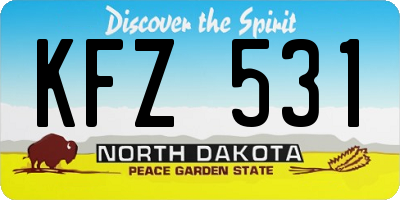 ND license plate KFZ531