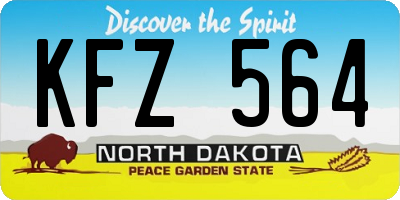 ND license plate KFZ564