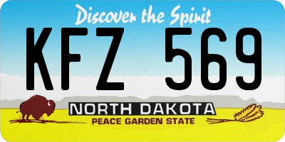 ND license plate KFZ569