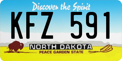ND license plate KFZ591