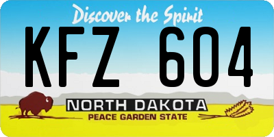 ND license plate KFZ604