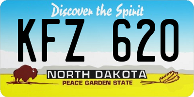 ND license plate KFZ620
