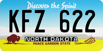 ND license plate KFZ622