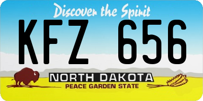 ND license plate KFZ656