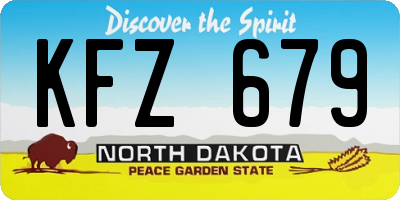 ND license plate KFZ679