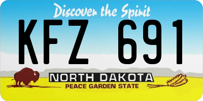 ND license plate KFZ691