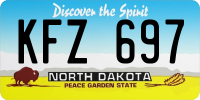 ND license plate KFZ697