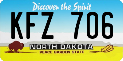 ND license plate KFZ706