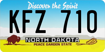 ND license plate KFZ710