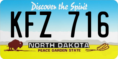 ND license plate KFZ716
