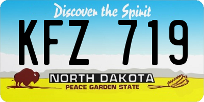 ND license plate KFZ719